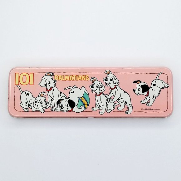 Vintage 101 Dalmatians Tin Pencil Case 90s Kid Nostalgia Walt Disney - Picture 2 of 7